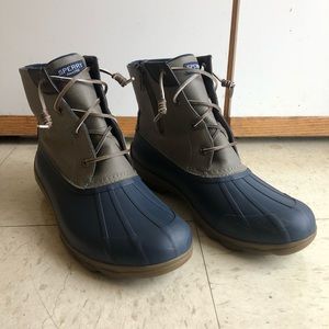 Sperry Saltwater Duck Boots Grey/Navy